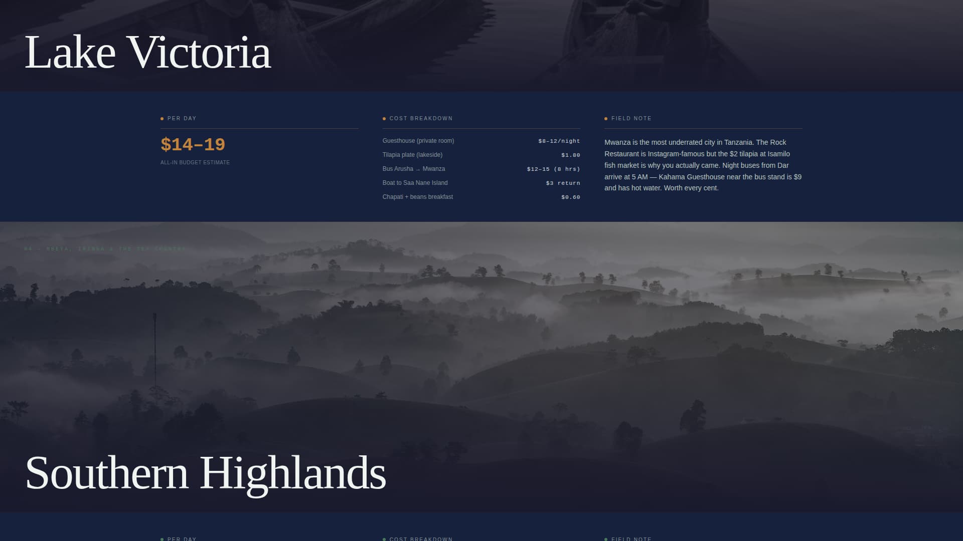 Safari - Immersive Budget Travel Landing Page Template