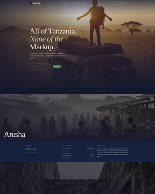 Tanzania Travel Privacy Policy Website Template