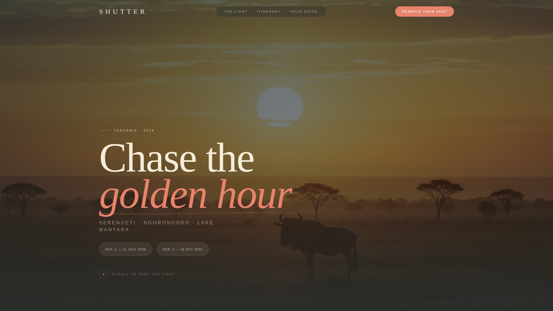 Frame Studio — Photography Landing Page Template