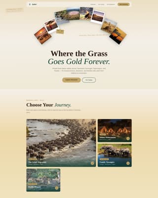 Tanzania Travel Pricing Website Template