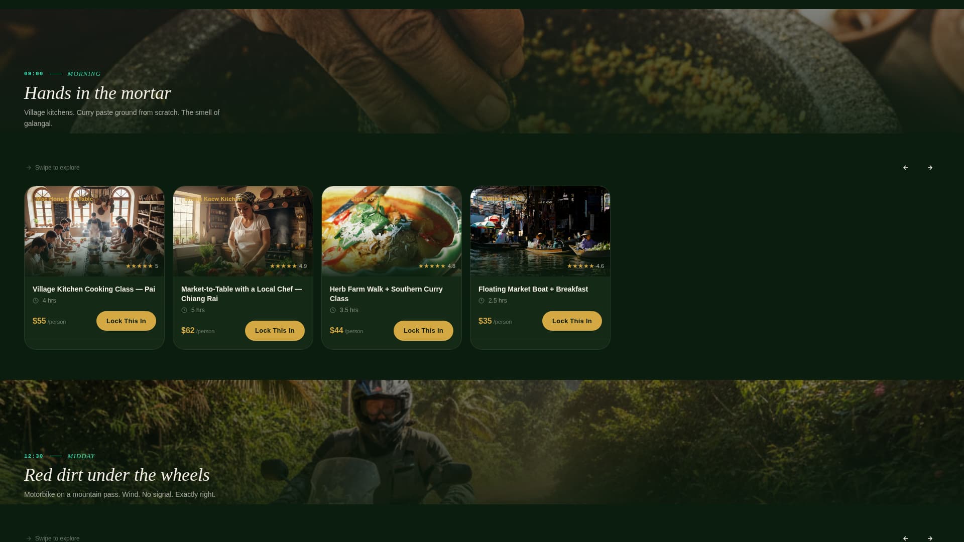 Wander - Immersive Adventure Landing Page Template