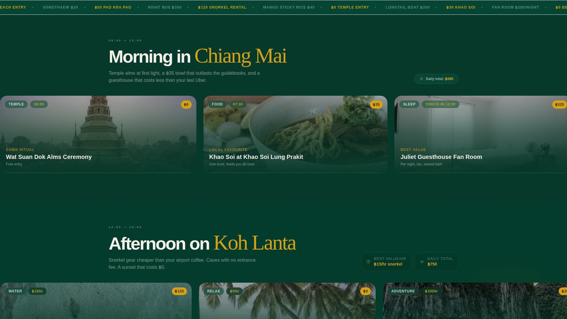 Roam - Immersive Backpacker Landing Page Template