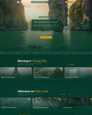 Thailand Travel Pricing Website Template