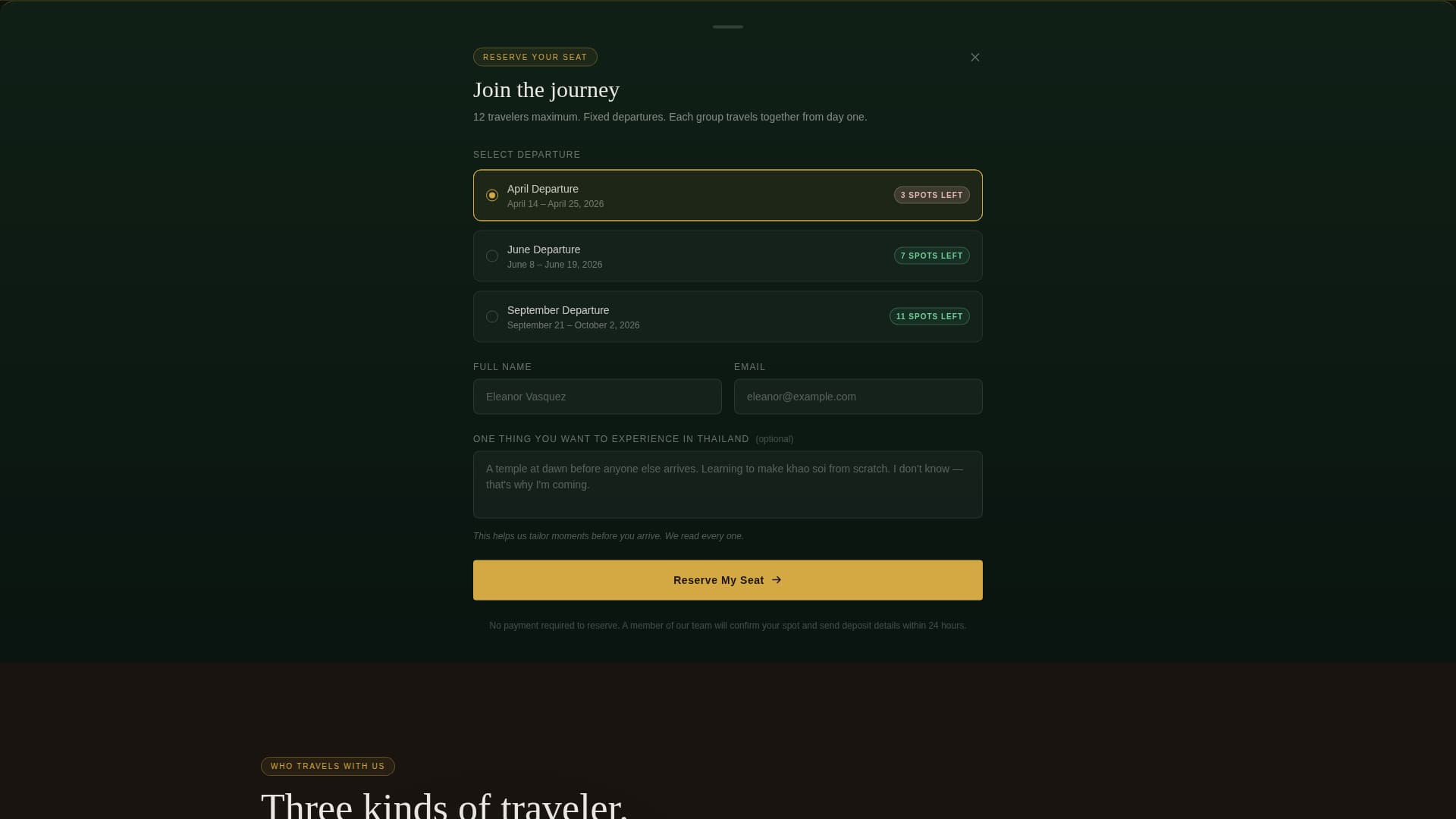 Sawadee - Immersive Cultural Landing Page Template