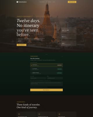 Thailand Travel Booking Website Template