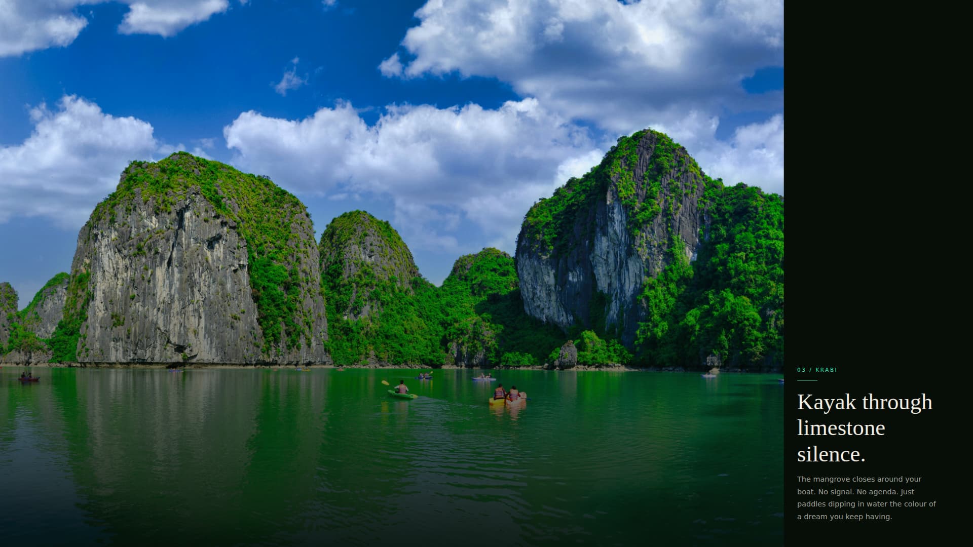 Drift - Immersive Honeymoon Landing Page Template