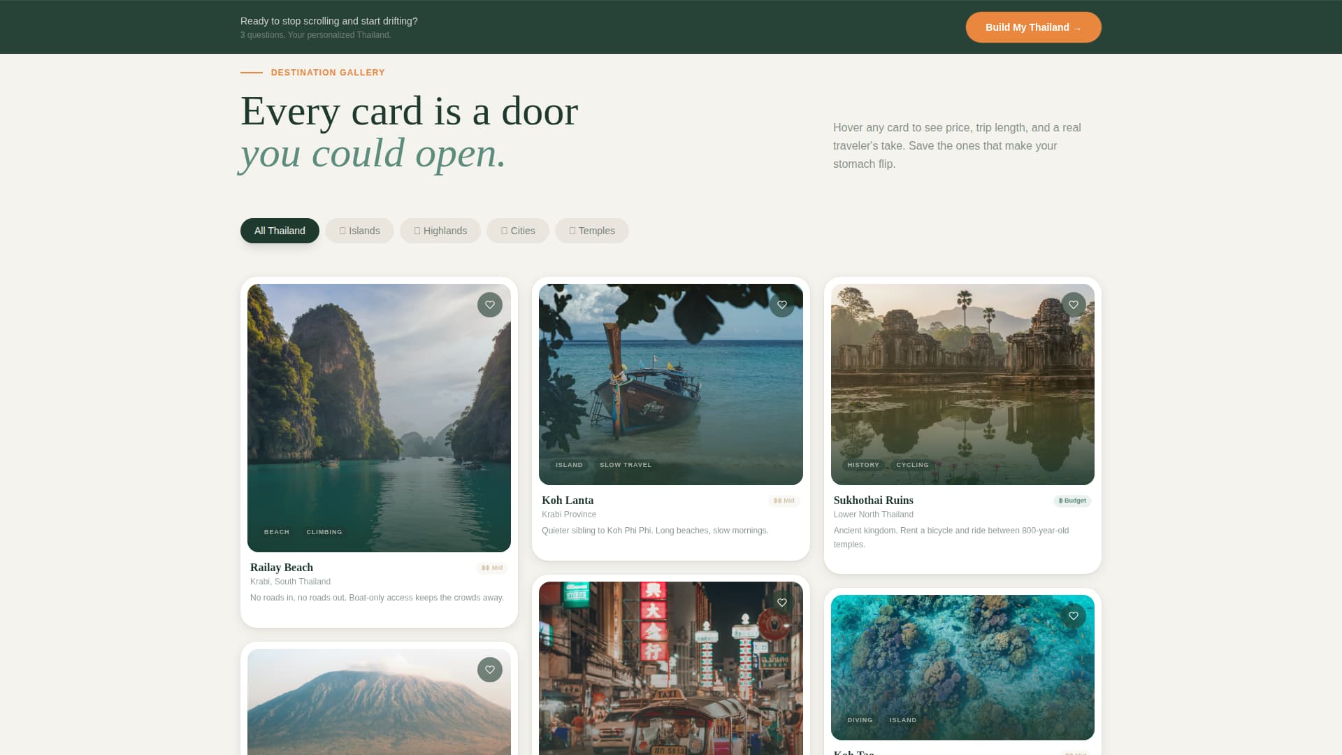 Drift - Wanderlust Solo Travel Landing Page Template