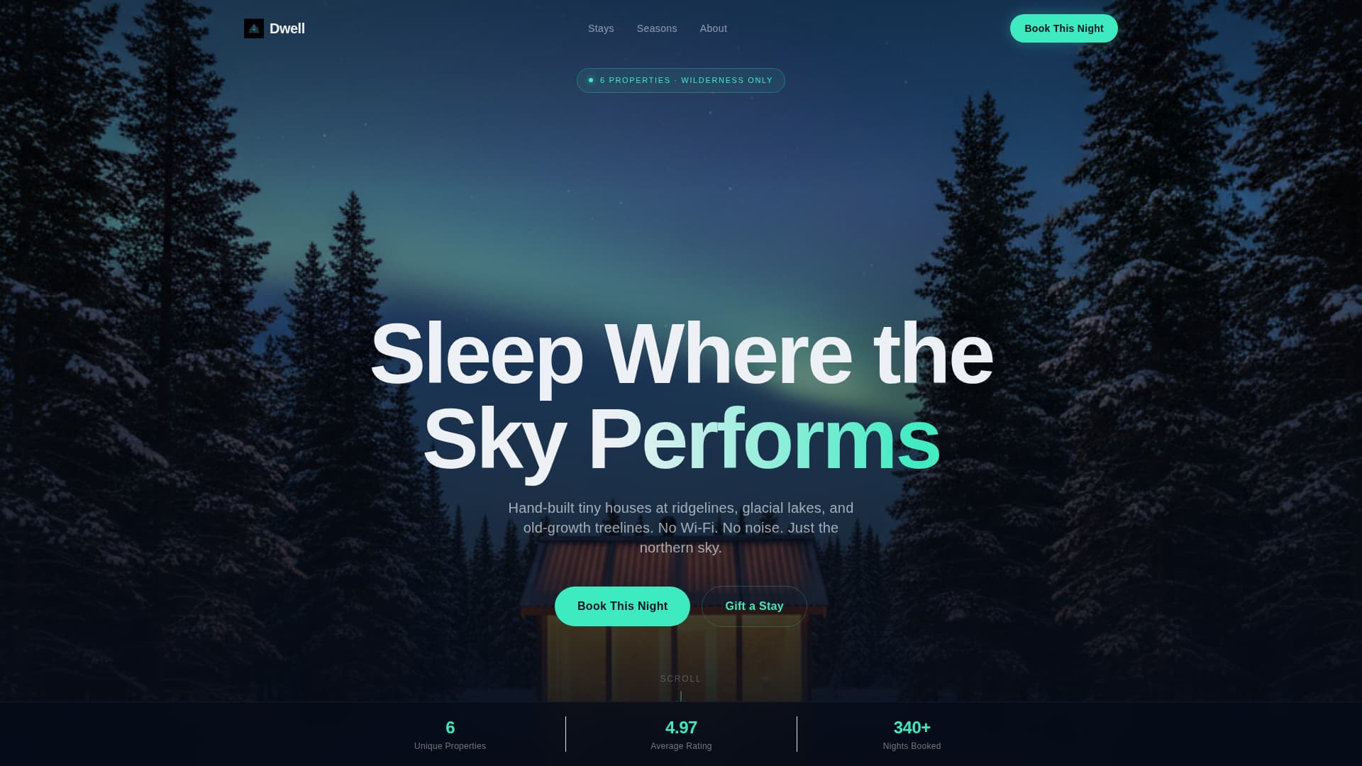 Dwell - Immersive Rental Landing Page Template