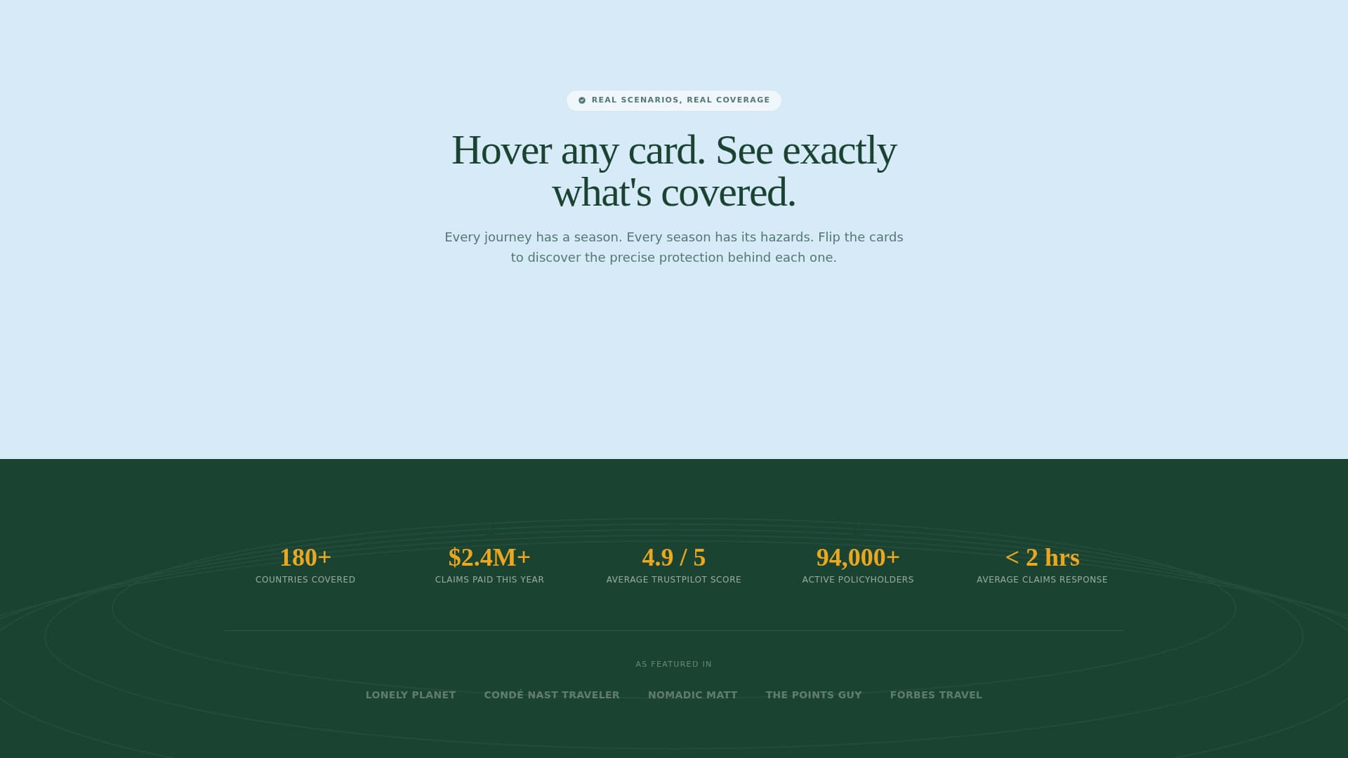 Passage - Adventurous Insurance Landing Page Template