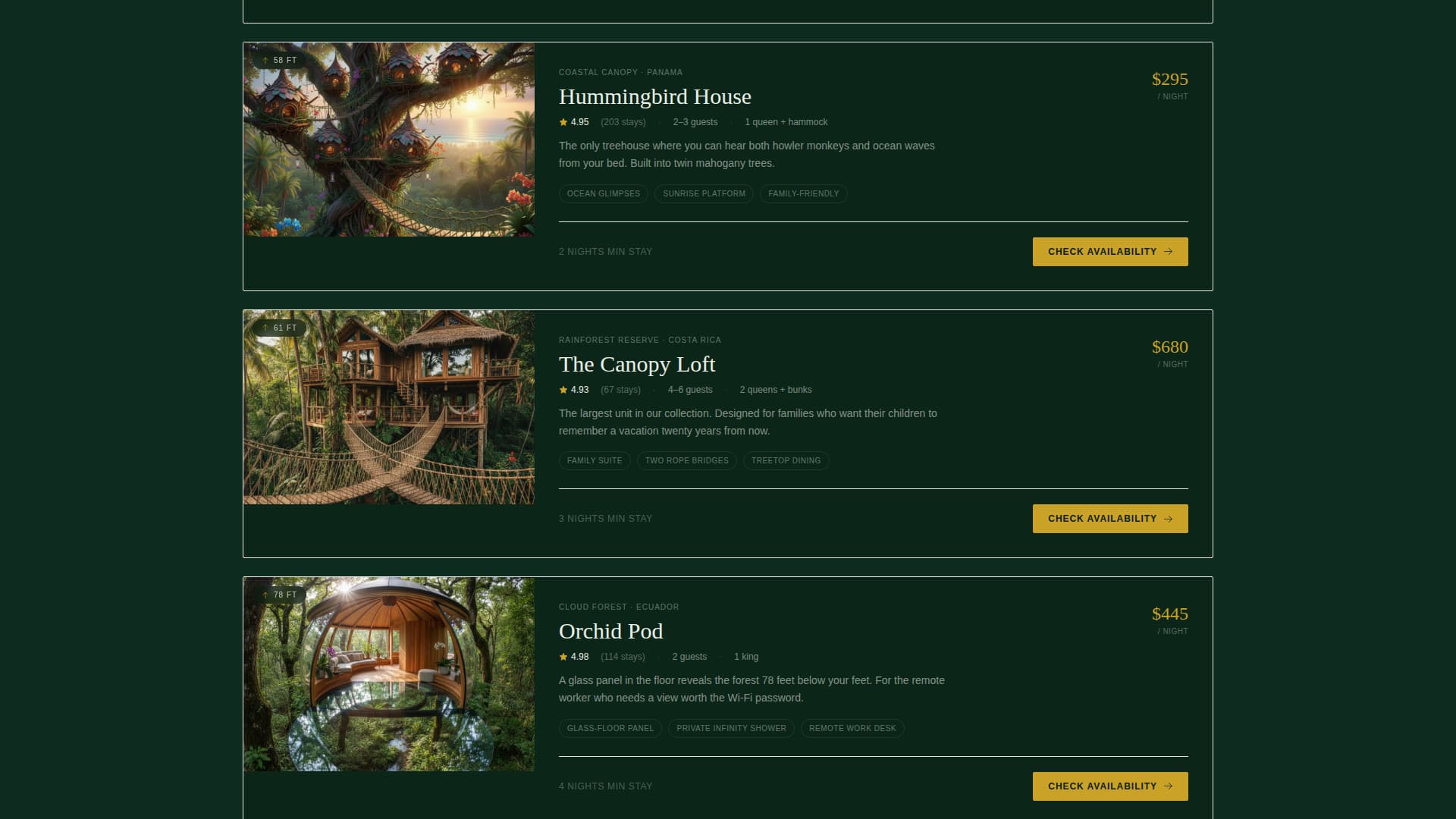 Canopy - Immersive Treehouse Landing Page Template