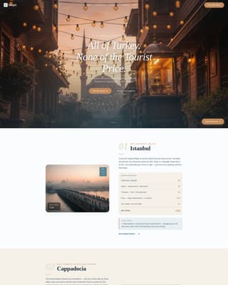 Turkey Travel Advanced Professional Website Template