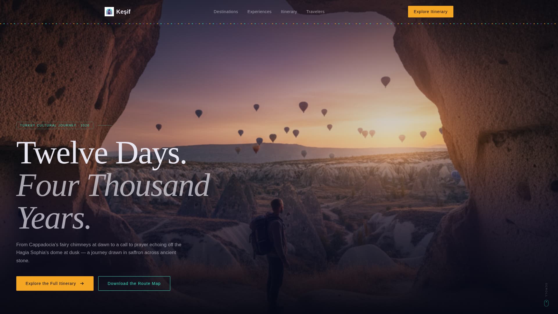 Keif - Immersive Cultural Landing Page Template