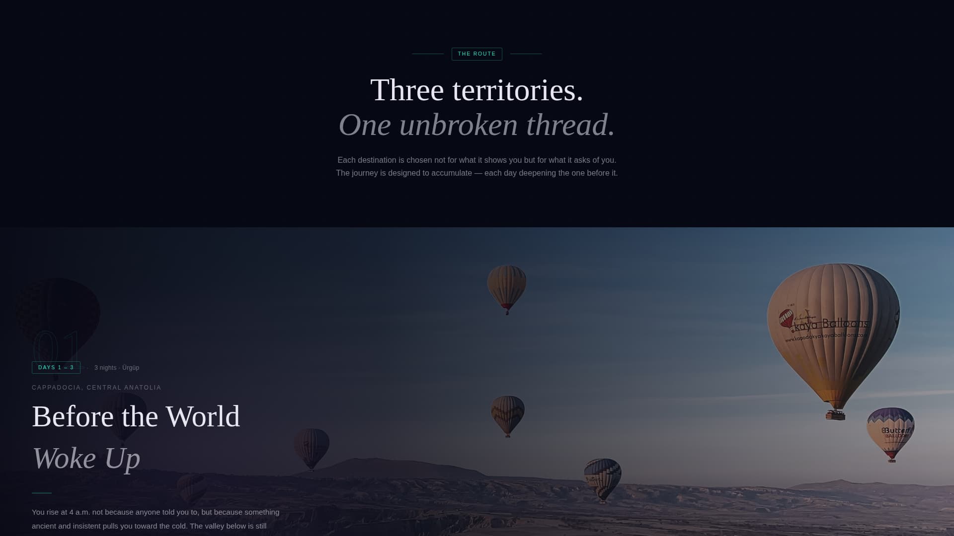 Keif - Immersive Cultural Landing Page Template