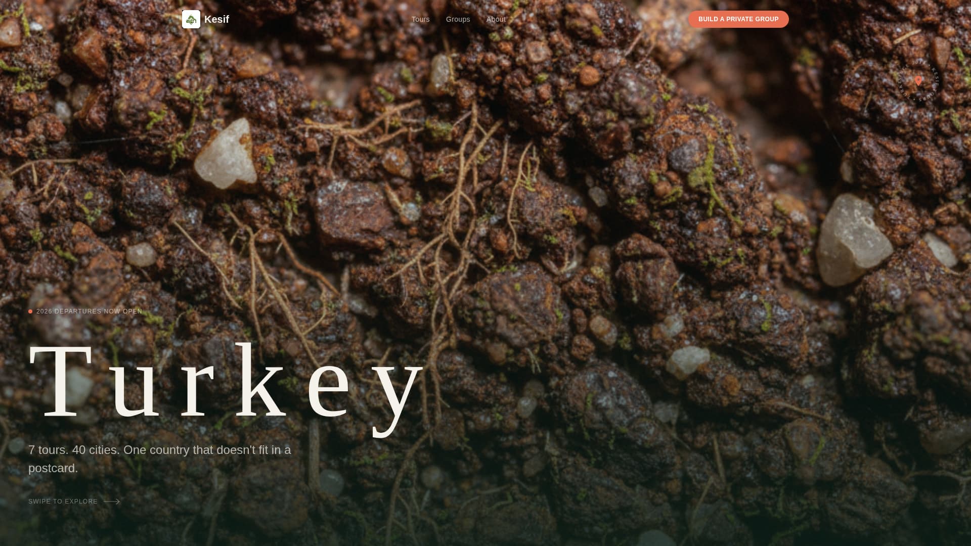 Keif - Immersive Turkey Landing Page Template