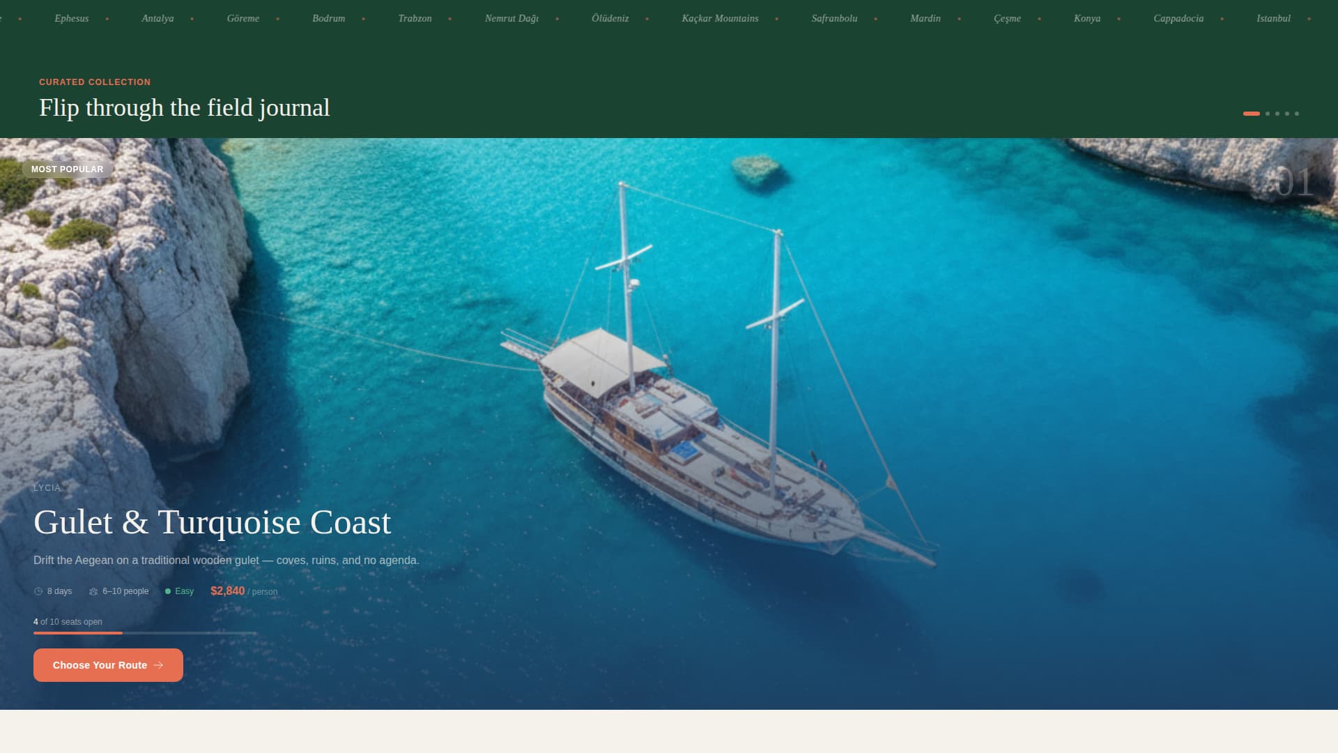 Keif - Immersive Turkey Landing Page Template