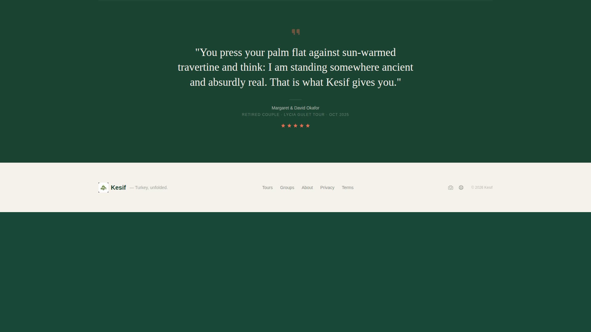 Keif - Immersive Turkey Landing Page Template