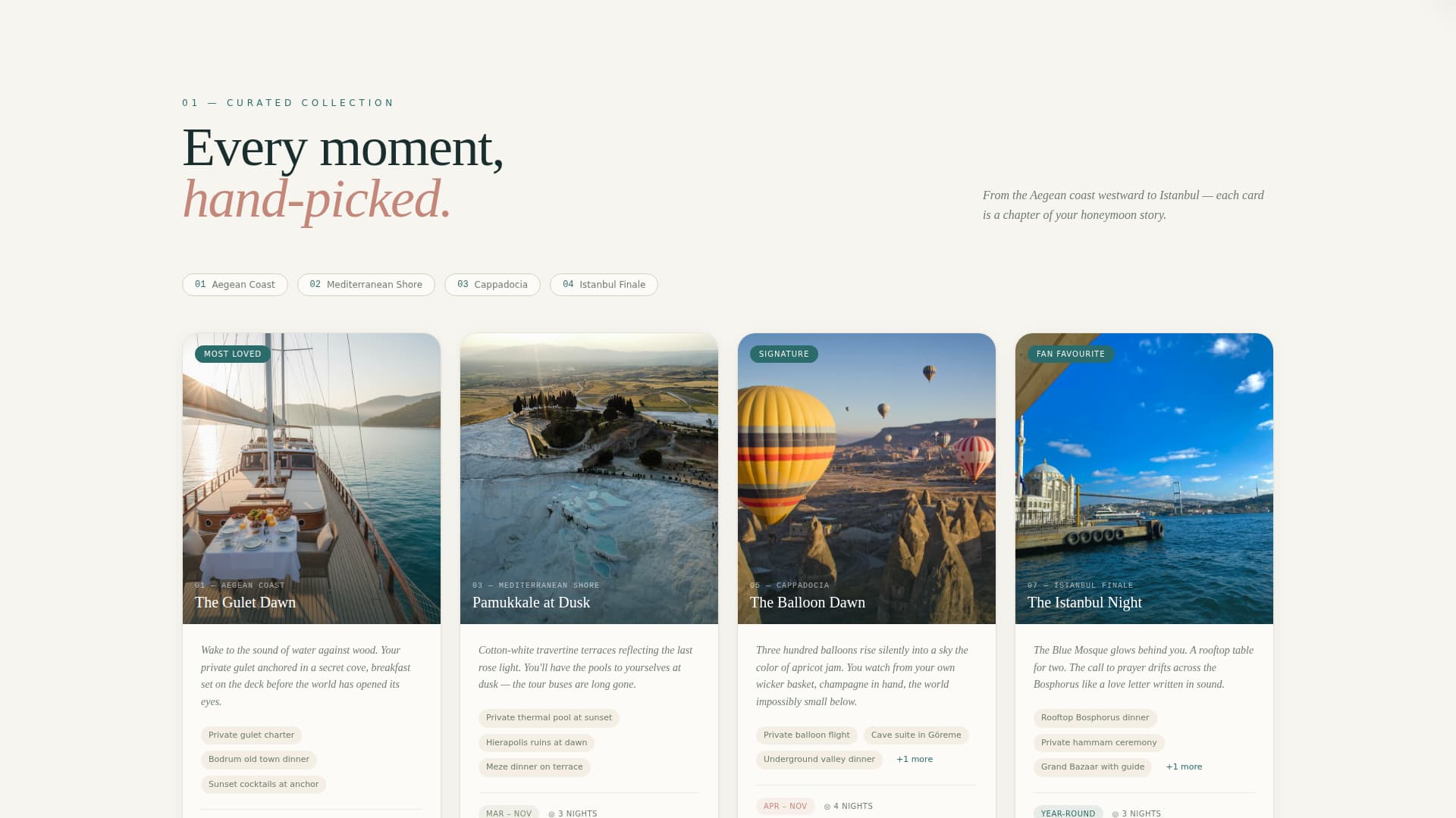 Cappadocia - Enchanting Honeymoon Landing Page Template