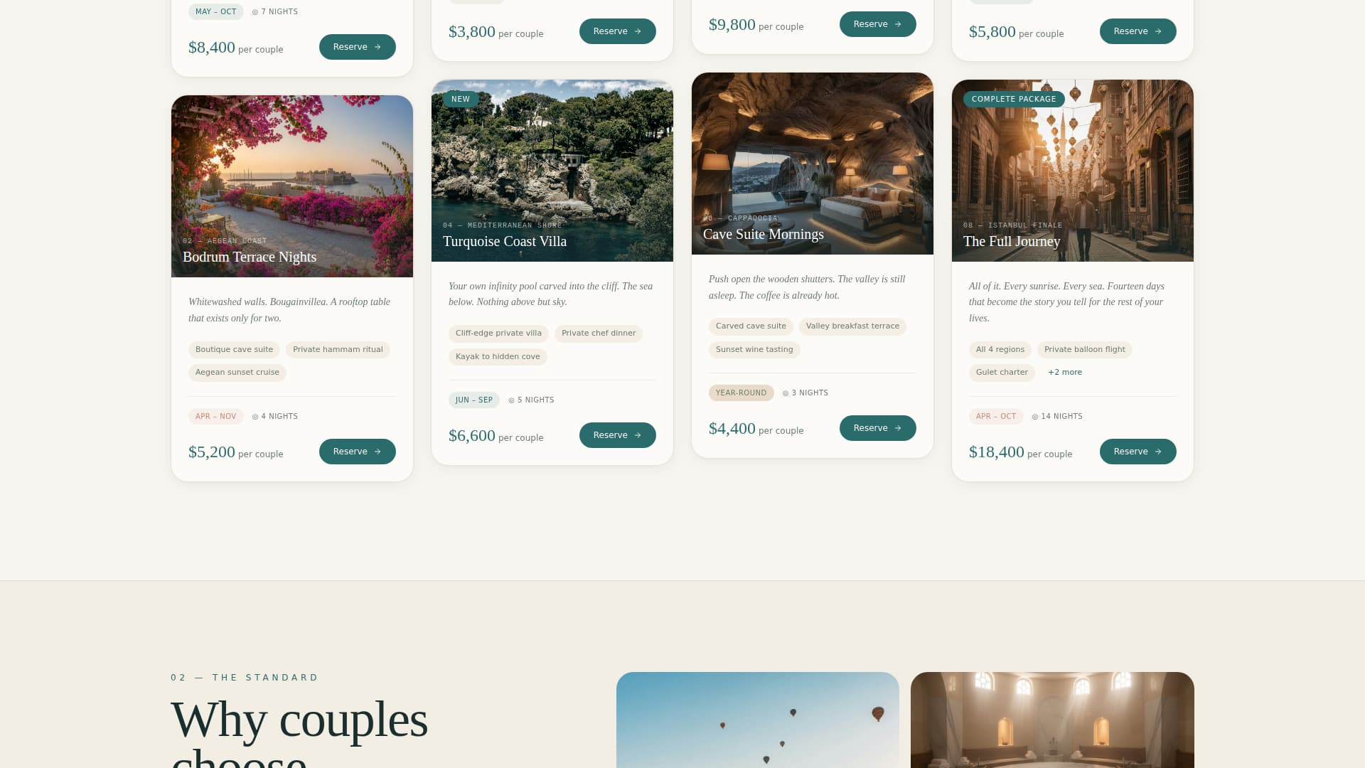Cappadocia - Enchanting Honeymoon Landing Page Template