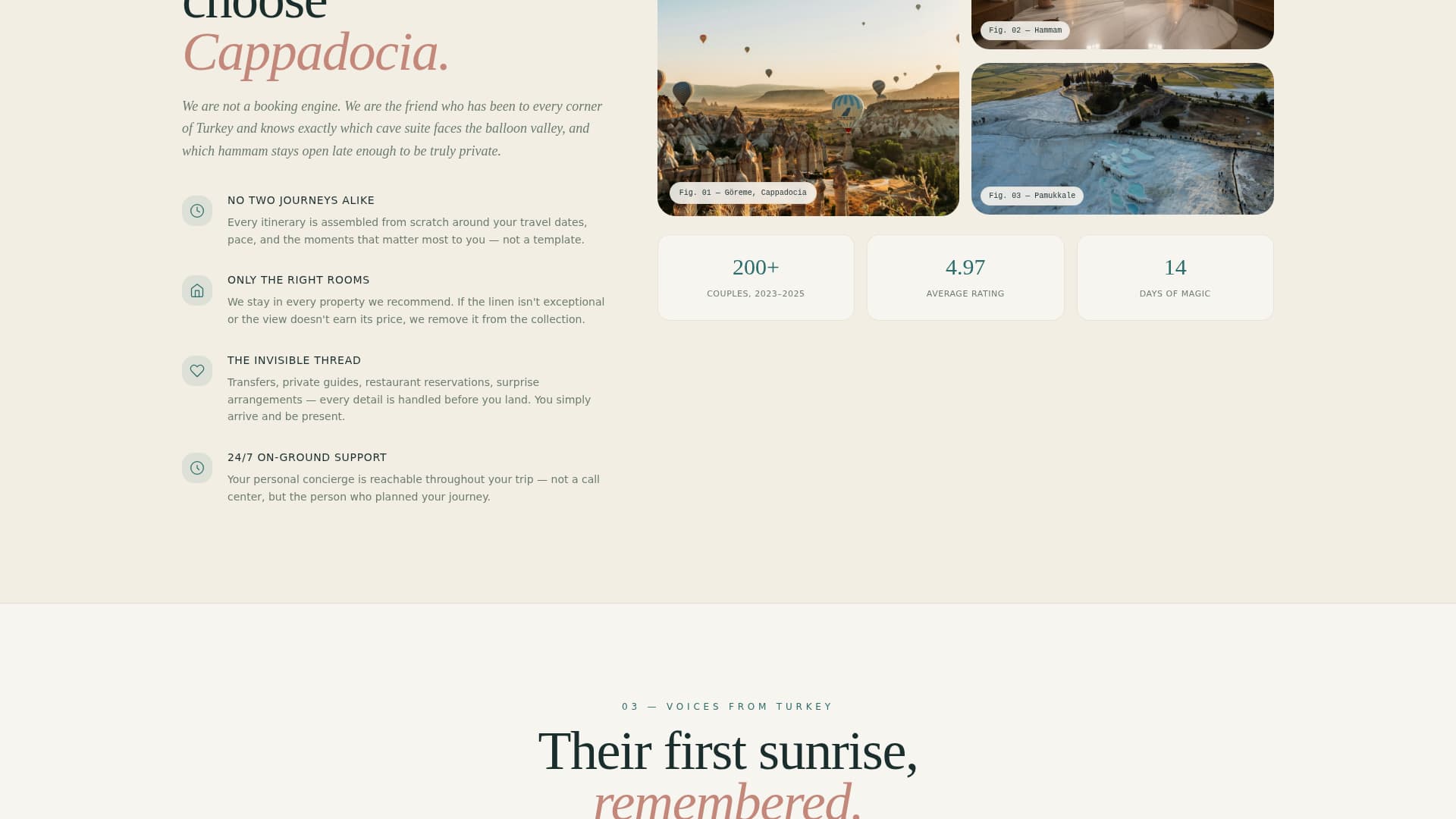 Cappadocia - Enchanting Honeymoon Landing Page Template