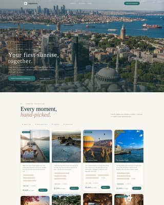 Turkey Travel Specialist Booking Website Template