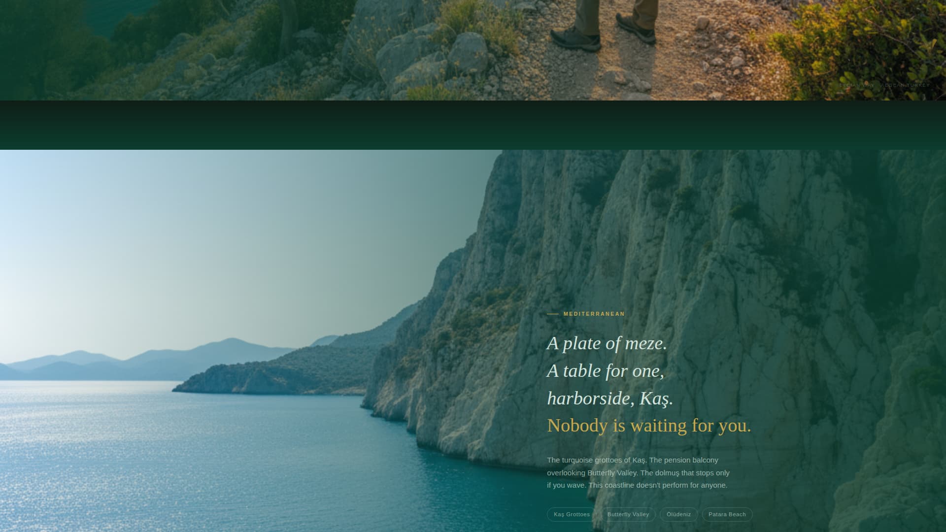 Keif - Immersive Solo Travel Landing Page Template