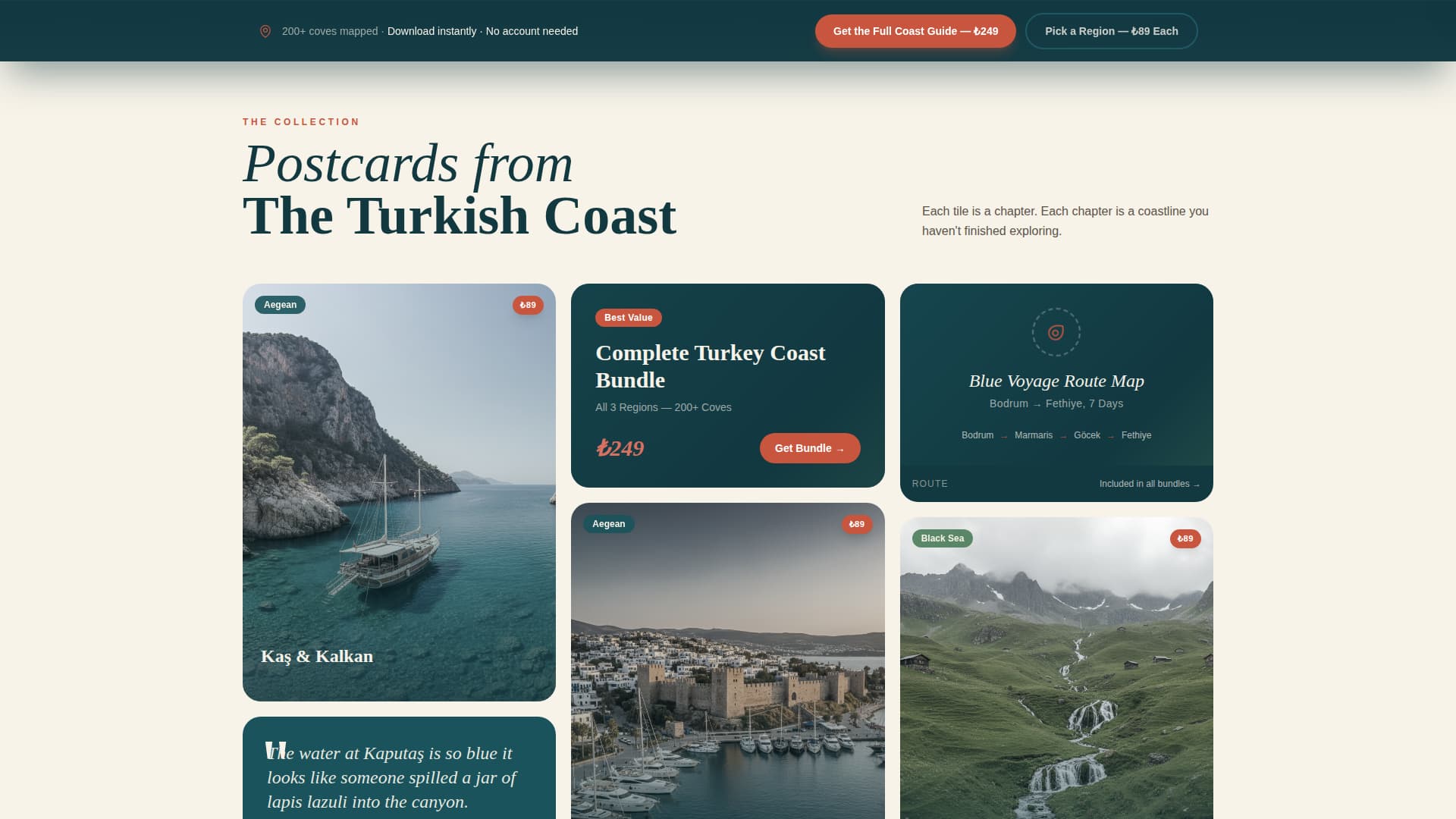 Ky - Immersive Coastal Landing Page Template
