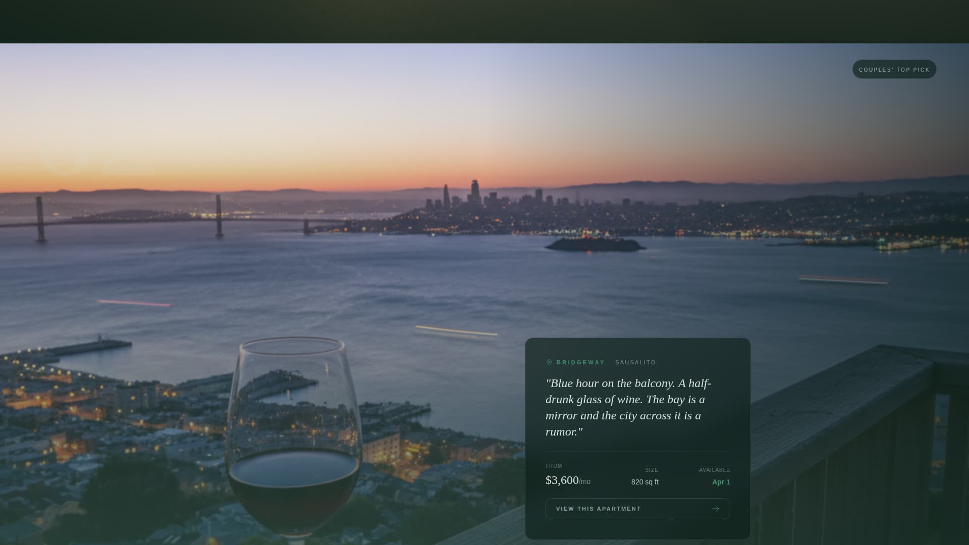 Drift - Immersive Coastal Rental Landing Page Template
