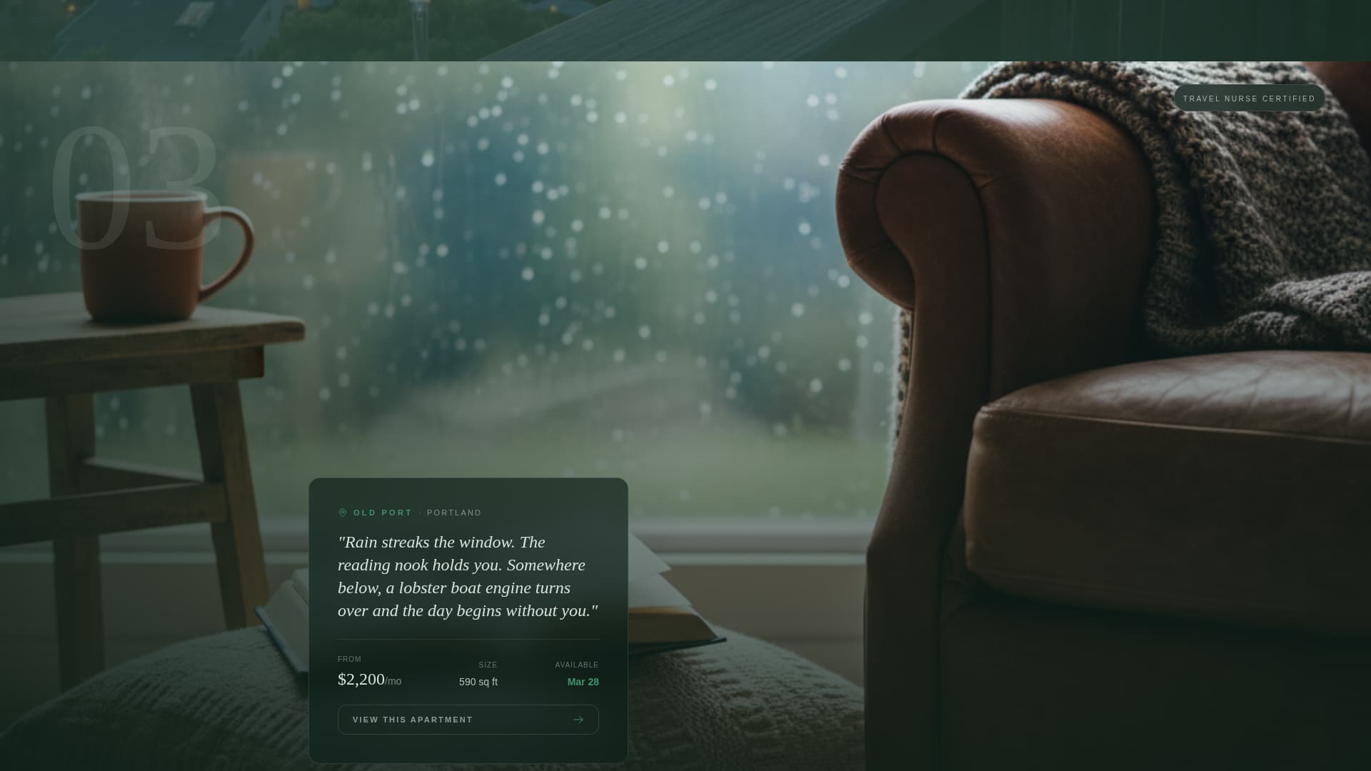 Drift - Immersive Coastal Rental Landing Page Template