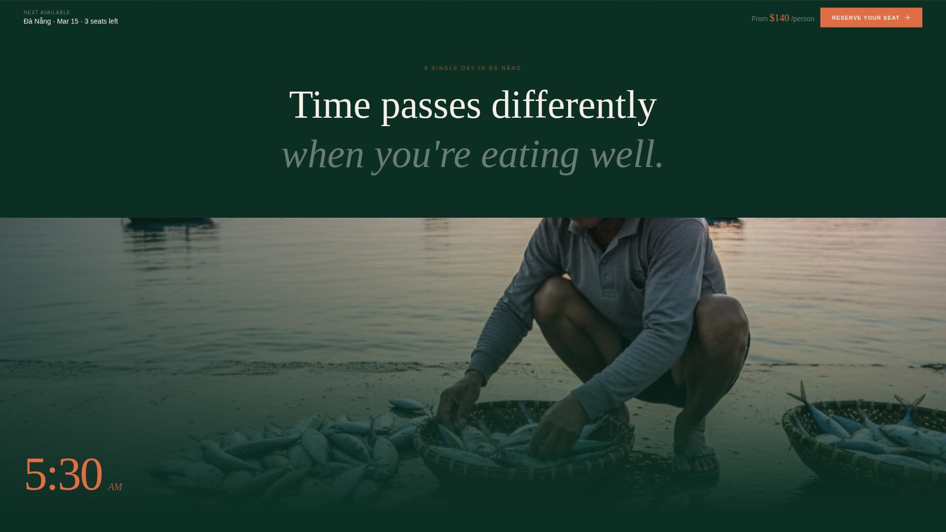 Pho - Immersive Culinary Landing Page Template