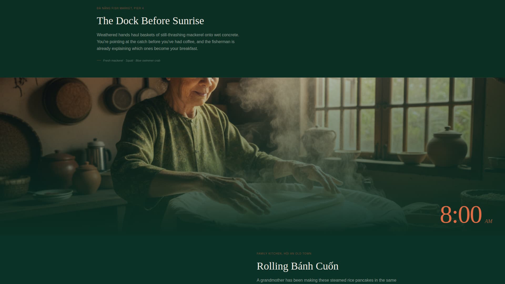 Pho - Immersive Culinary Landing Page Template