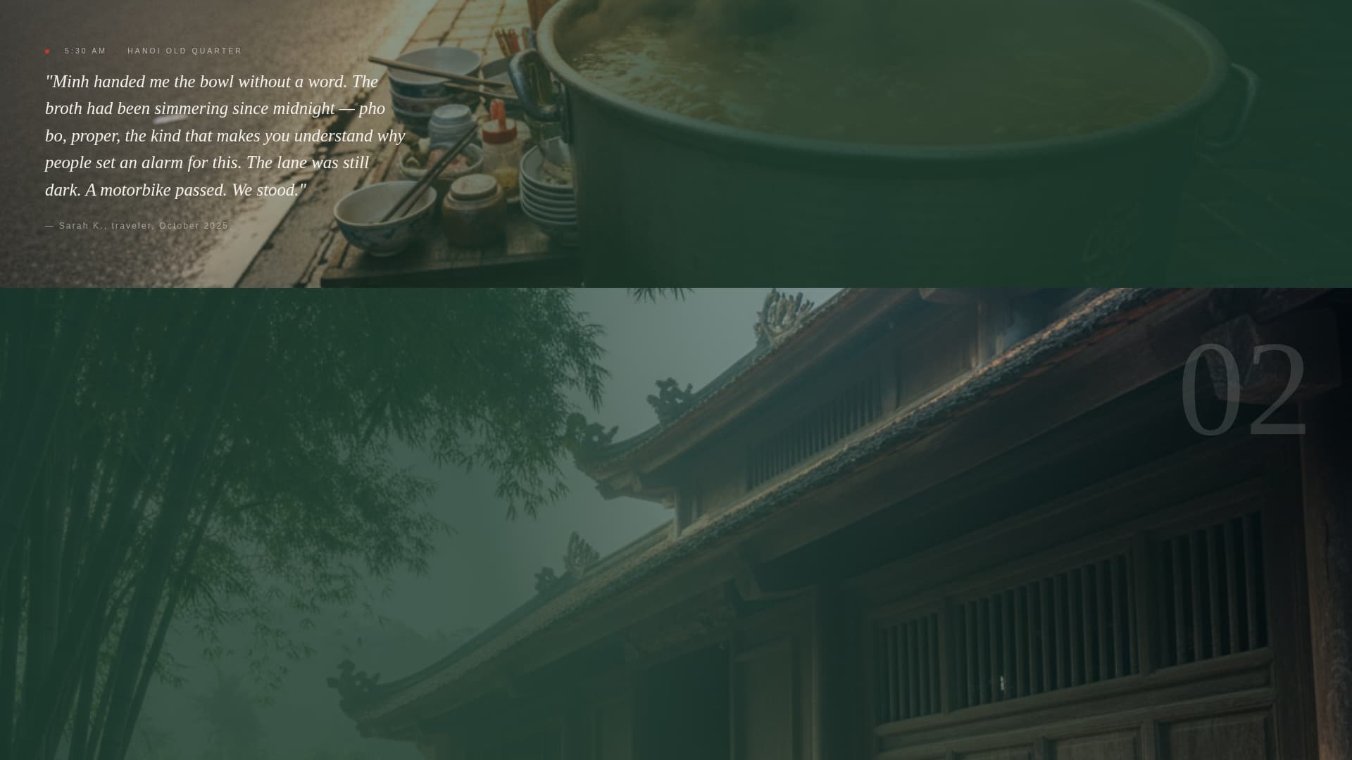Hnh - Immersive Vietnam Landing Page Template