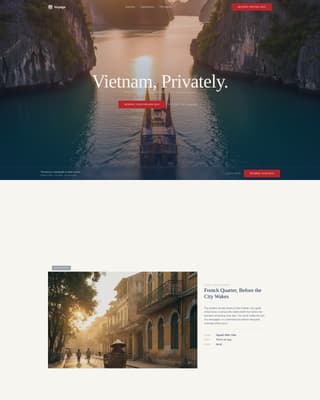 Vietnam Travel Reviews Website Template