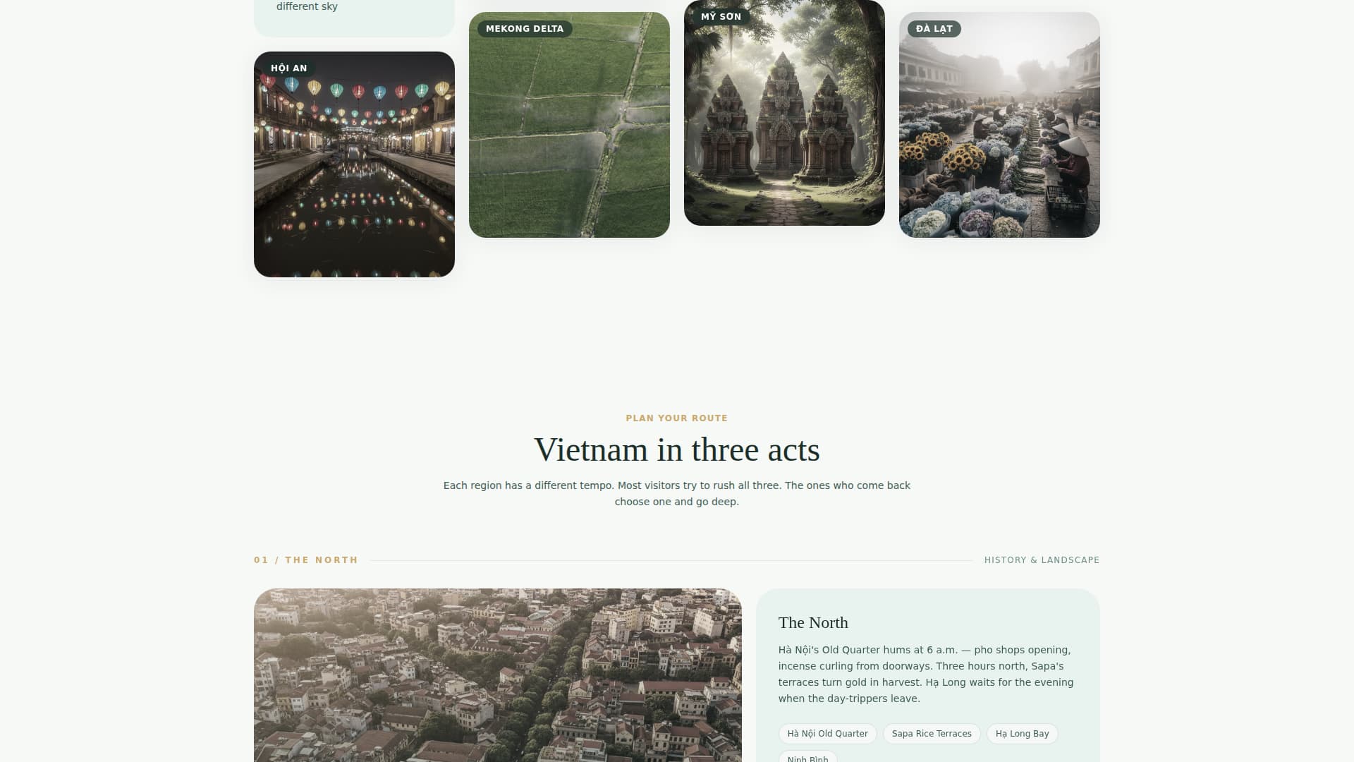 Wander - Luxe Vietnam Landing Page Template