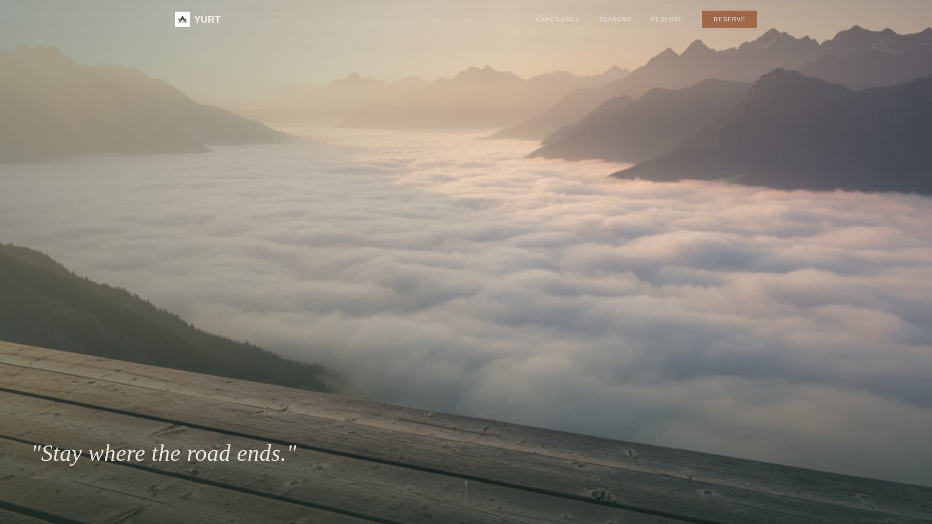 Yurt - Immersive Nomad Landing Page Template