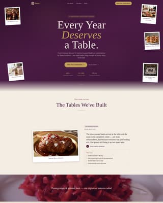 Anniversary Event Booking Website Template
