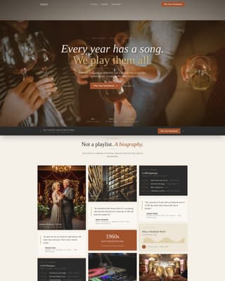 Anniversary Event Specialist Booking Website Template
