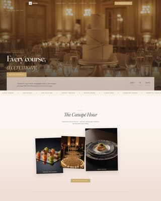 Art Deco Wedding Professional Website Template
