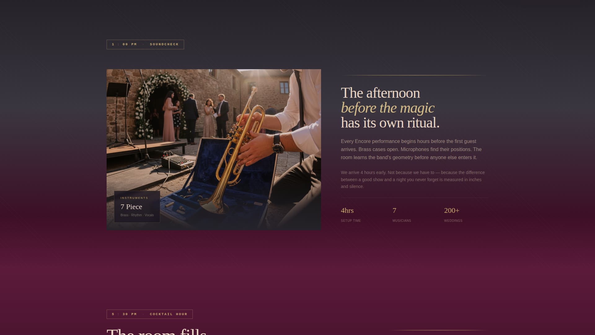 Encore - Captivating Wedding Landing Page Template