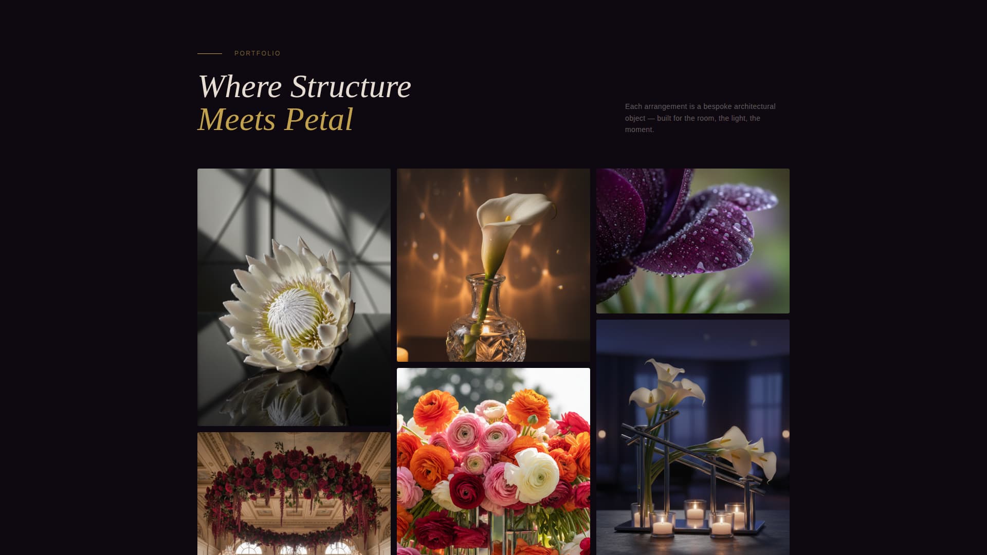 Bloom - Luxe Florist Landing Page Template