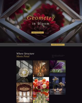 Art Deco Wedding Specialist Professional Website Template