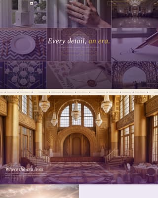 Art Deco Wedding Specialist Booking Website Template