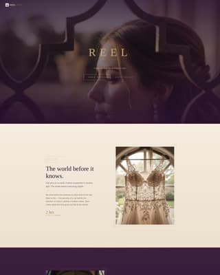 Art Deco Wedding Advanced Booking Website Template