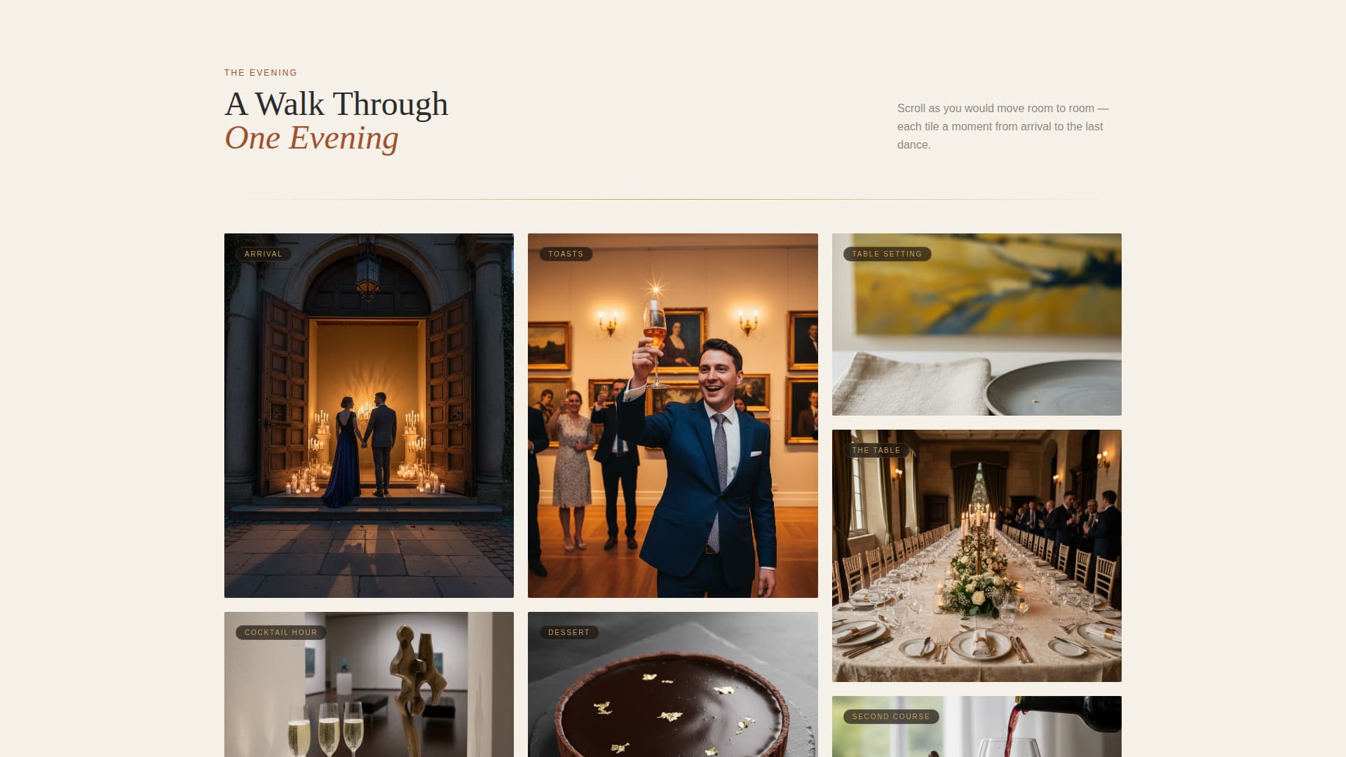Curate - Artful Wedding Venue Landing Page Template