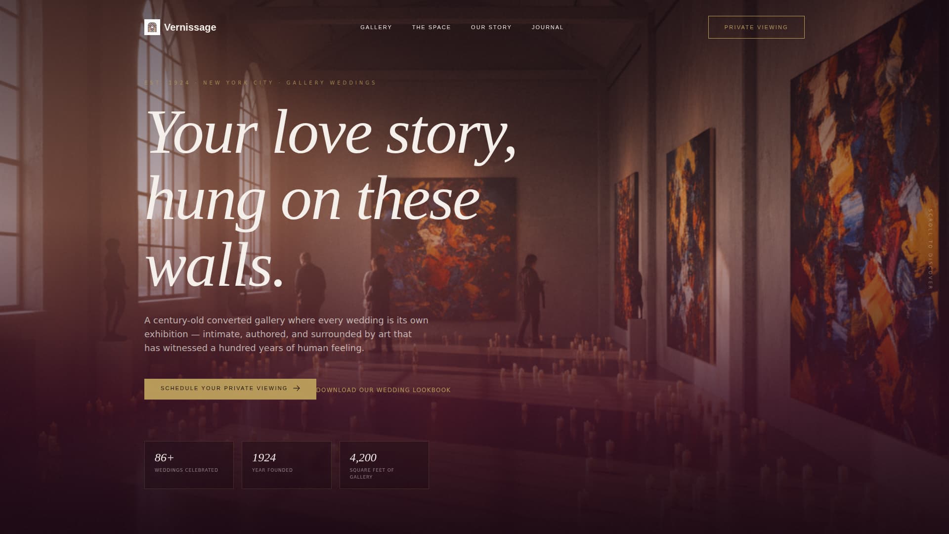 Art - Modern Gallery Landing Page Template