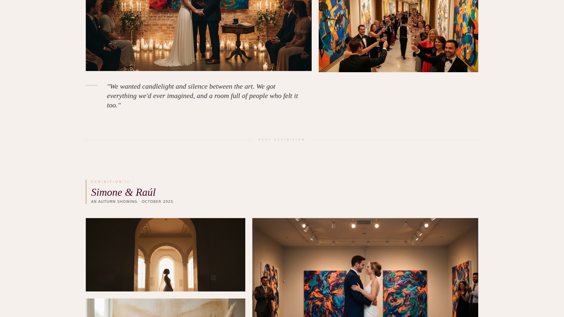 Art - Modern Gallery Landing Page Template