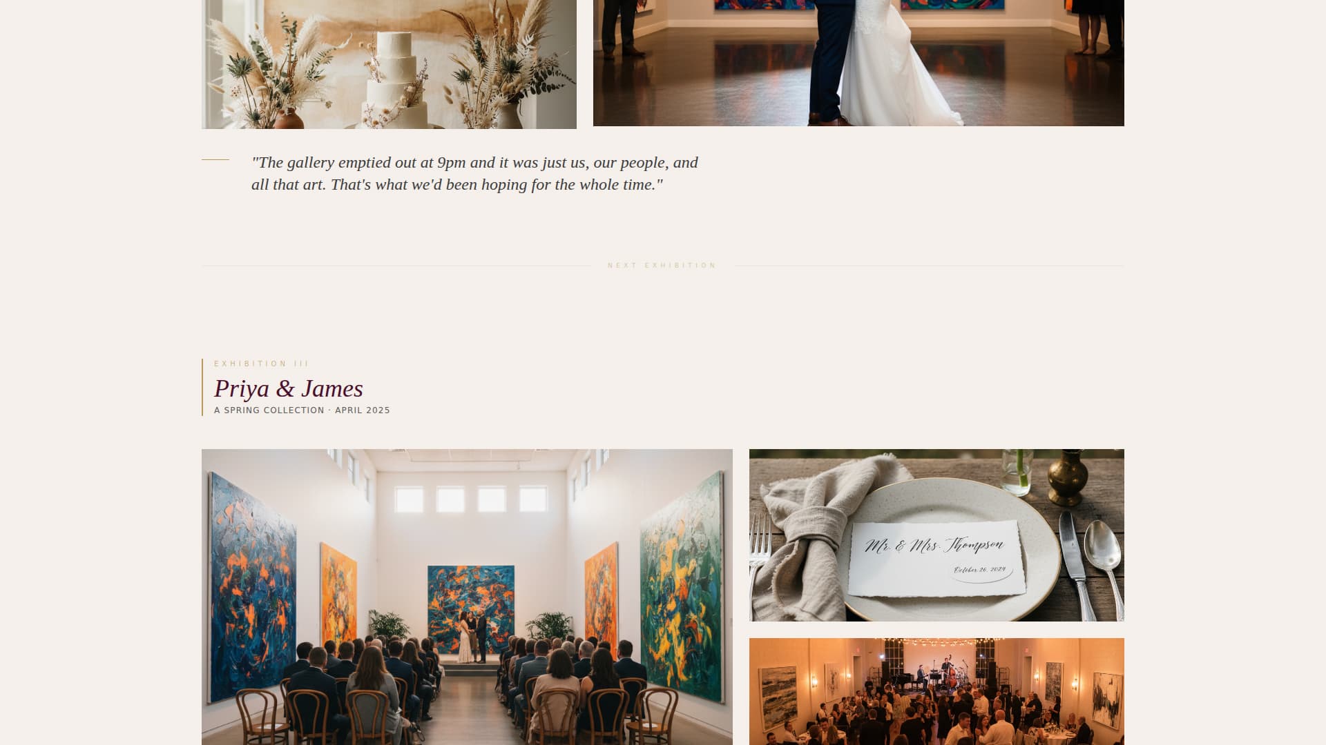 Art - Modern Gallery Landing Page Template