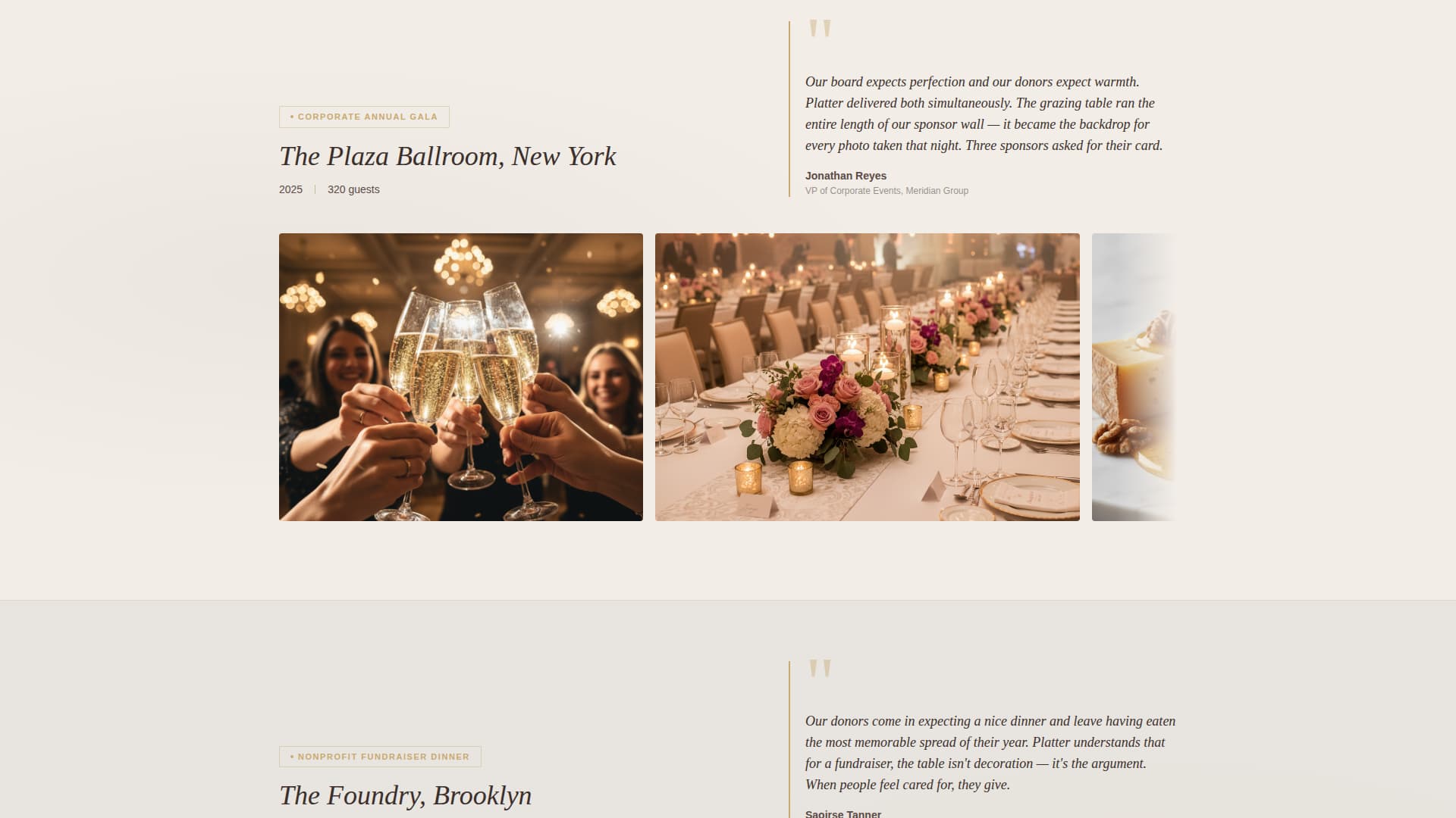 Platter - Elegant Catering Landing Page Template