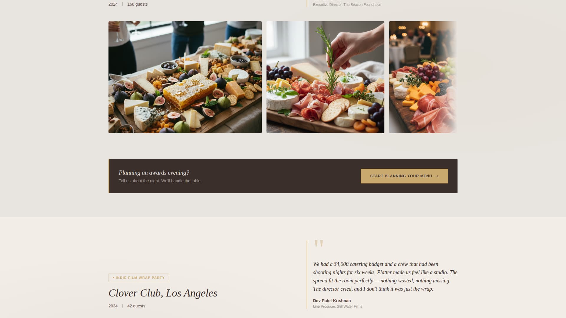 Platter - Elegant Catering Landing Page Template