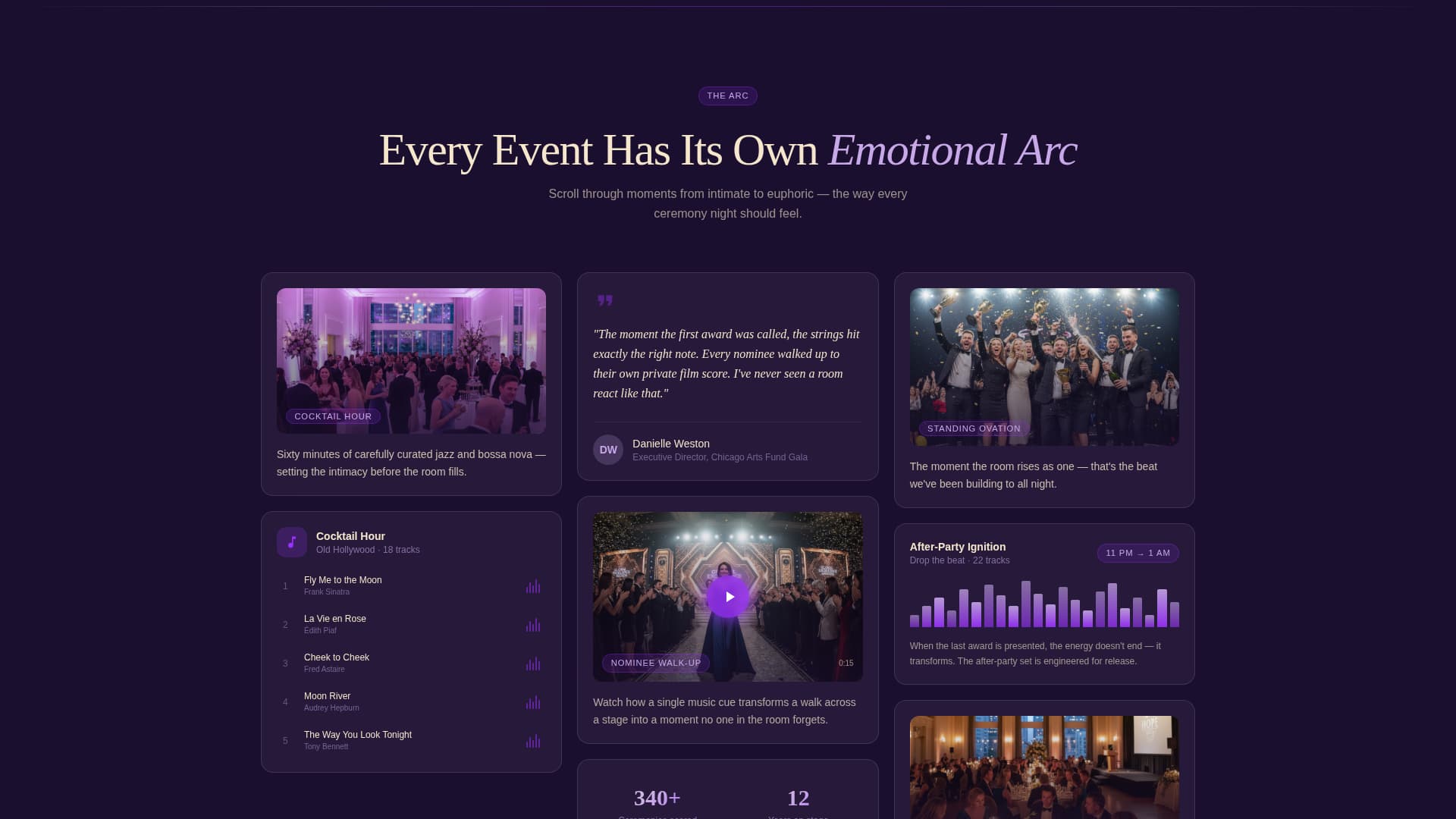 Encore - Captivating Awards Ceremony Landing Page Template