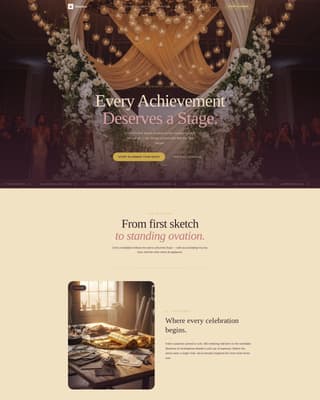 Awards Ceremony Event Booking Website Template